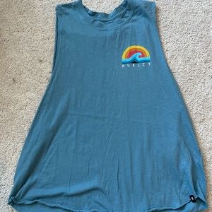 S Hurley Blue Tank Top